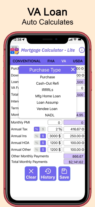 Mortgage Loan Calculator-Lite for Realtors and Loan Officers